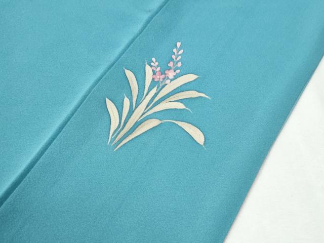 平和屋着物●訪問着　手描き　草花文　暈し染め　正絹　逸品　CABI2441yc