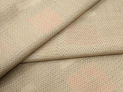 平和屋着物●本塩沢　色紙吉祥文　正絹　逸品　CABI2448yc