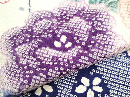 平和屋着物●豪華振袖　総絞り　牡丹枝梅文　暈し染め　正絹　逸品　CABI2449yc