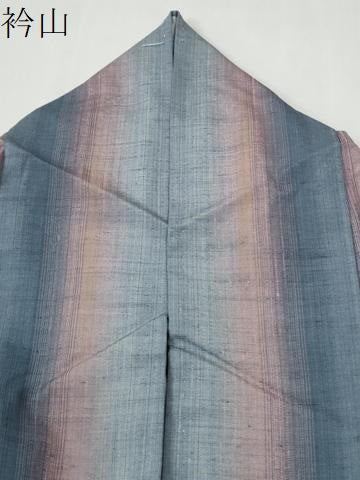 平和屋着物●上質な紬　霞文　正絹　逸品　CABI2450yc