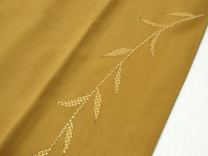 平和屋着物●訪問着　紬地　花筏文　金彩　正絹　逸品　CABI2451yc
