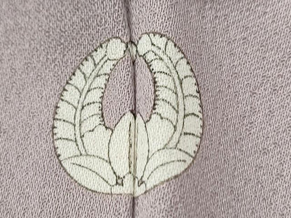 平和屋着物●訪問着　駒刺繍　立涌網目草花文　金銀彩　正絹　逸品　CABI2452yc