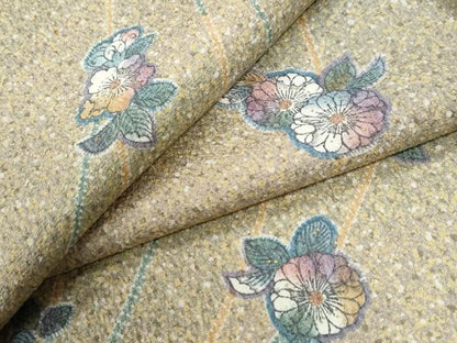 平和屋着物●上質な小紋　辻が花　正絹　逸品　未使用　CABI2461yc