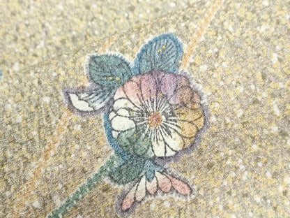 平和屋着物●上質な小紋　辻が花　正絹　逸品　未使用　CABI2461yc