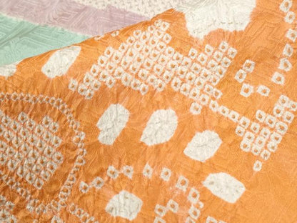 平和屋着物●豪華振袖　総絞り　吉祥花唐草文　正絹　逸品　CABI2469yc