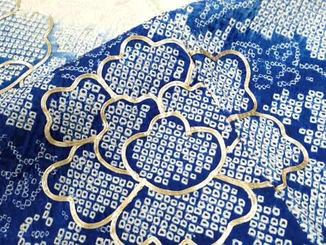 平和屋着物●豪華振袖　駒刺繍　絞り　牡丹花文　暈し染め　正絹　逸品　CABI2470yc