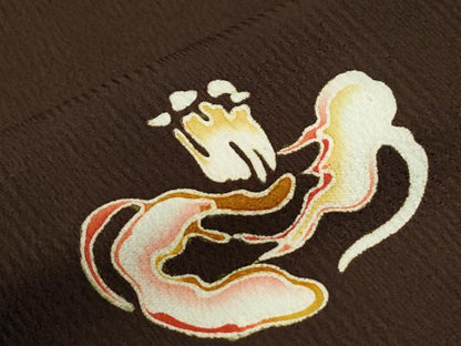 平和屋着物●上質な小紋　草花文　正絹　逸品　CABI2474yc