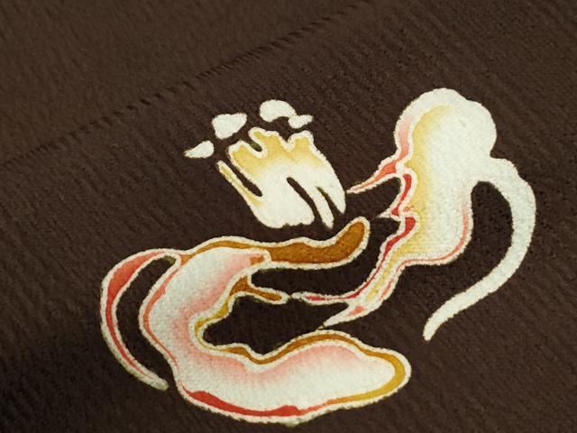 平和屋着物●上質な小紋　草花文　正絹　逸品　CABI2474yc