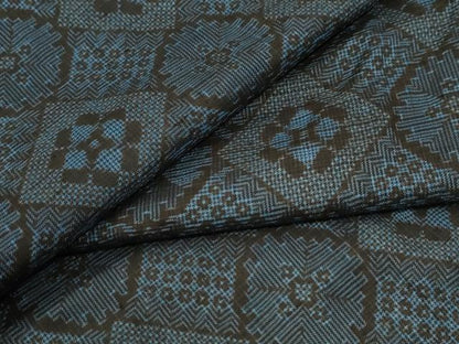 平和屋着物●本場大島紬　龍郷絣　正絹　逸品　CABI2475yc