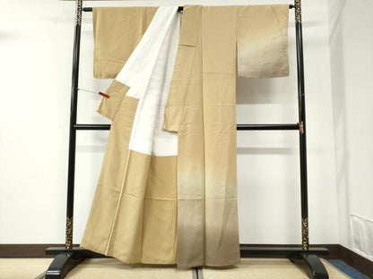 平和屋着物●訪問着　刺繍　霞箔散らし　暈し染め　金彩　正絹　逸品　未使用　CABI2478yc