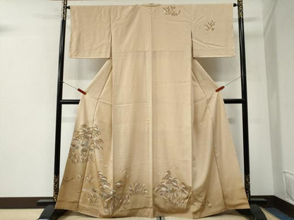 平和屋着物●訪問着　飛鳥花松文　正絹　逸品　未使用　CABI2485yc