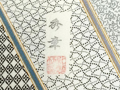 平和屋着物●江戸小紋　作家物　吉祥文　正絹　逸品　CABI2486yc