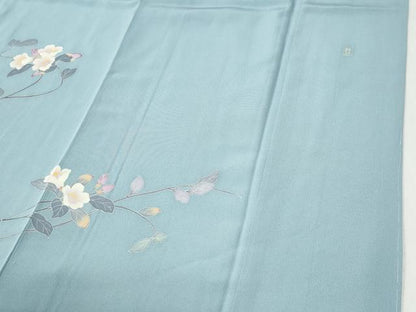 平和屋着物●訪問着　友禅　作家物　枝花文　正絹　逸品　未使用　CABI2487yc
