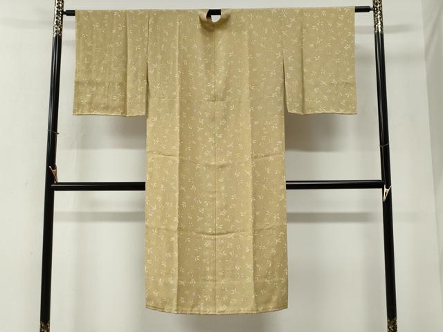 平和屋着物●長襦袢　無双仕立て　草花文　正絹　逸品　CABI2491yc