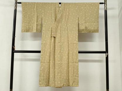 平和屋着物●長襦袢　無双仕立て　草花文　正絹　逸品　CABI2491yc
