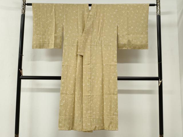 平和屋着物●長襦袢　無双仕立て　草花文　正絹　逸品　CABI2491yc
