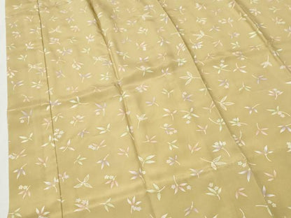 平和屋着物●長襦袢　無双仕立て　草花文　正絹　逸品　CABI2491yc