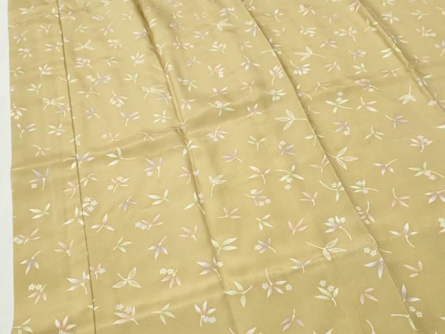 平和屋着物●長襦袢　無双仕立て　草花文　正絹　逸品　CABI2491yc