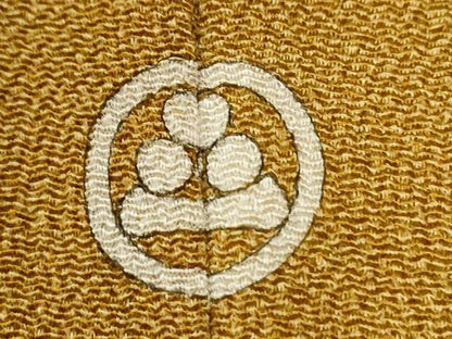 平和屋着物●江戸小紋　鮫小紋柄　鬼しぼ縮緬　正絹　逸品　CABI2492yc