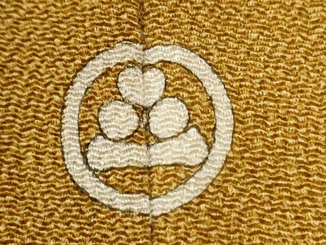 平和屋着物●江戸小紋　鮫小紋柄　鬼しぼ縮緬　正絹　逸品　CABI2492yc