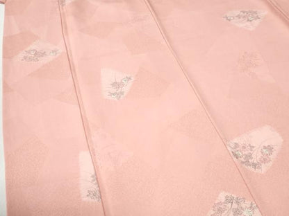 平和屋着物●上質な小紋　手描き　絞り　地紋起こし　菊花文　正絹　逸品　CABI2499yc