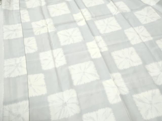 平和屋着物●長襦袢　無双仕立て　市松吉祥地紋　正絹　逸品　CABI2503yc