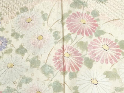 平和屋着物●訪問着　総絞り　菊花文　正絹　逸品　CABI2504yc