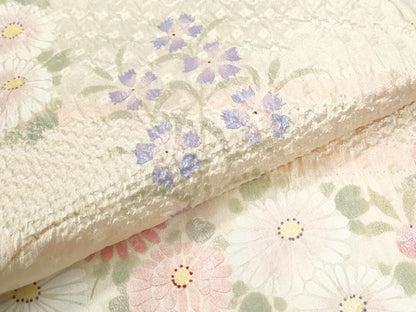 平和屋着物●訪問着　総絞り　菊花文　正絹　逸品　CABI2504yc