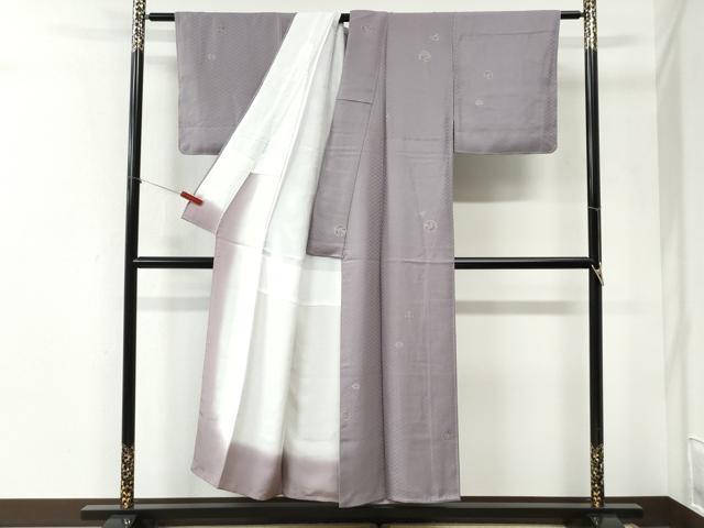 平和屋着物●友禅作家の巨匠　浅井青仁　小紋　吉祥花丸文　金彩　正絹　逸品　未使用　CABI2505yc