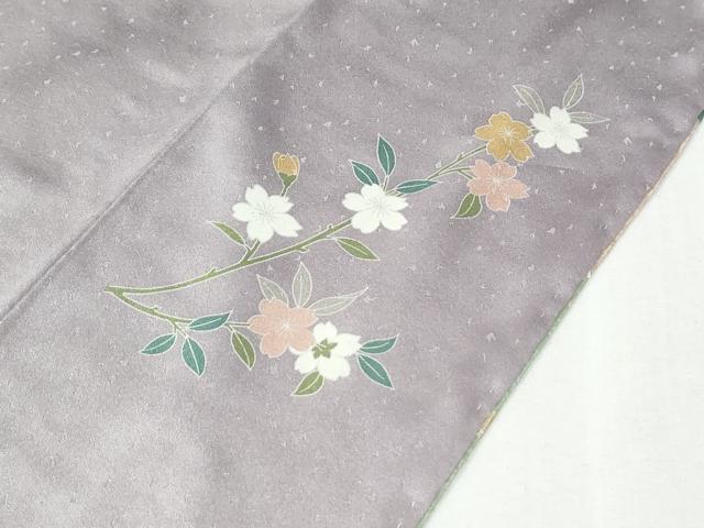 平和屋着物●訪問着　駒刺繍　雪輪草花文　暈し染め　金彩　正絹　逸品　未使用　CABI2515yc