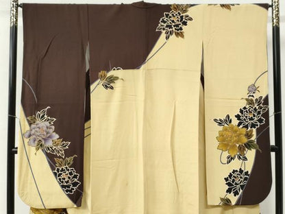 平和屋着物●豪華振袖　牡丹　金彩　正絹　逸品　CABI2520yc