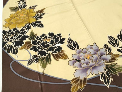 平和屋着物●豪華振袖　牡丹　金彩　正絹　逸品　CABI2520yc