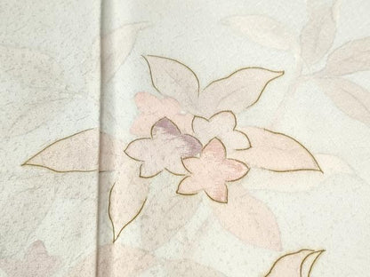平和屋着物●訪問着　刺繍　枝花文　暈し染め　金彩　正絹　逸品　CABI2523yc