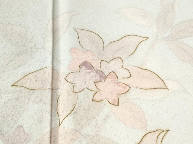 平和屋着物●訪問着　刺繍　枝花文　暈し染め　金彩　正絹　逸品　CABI2523yc