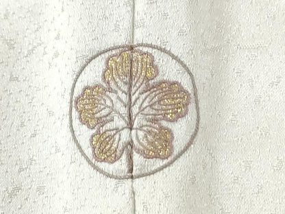 平和屋着物●訪問着　刺繍　枝花文　暈し染め　金彩　正絹　逸品　CABI2523yc