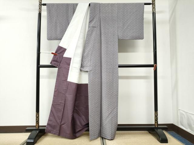 平和屋着物●江戸小紋　麻の葉文様　正絹　逸品　CABI2527yc