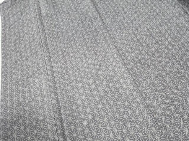 平和屋着物●江戸小紋　麻の葉文様　正絹　逸品　CABI2527yc