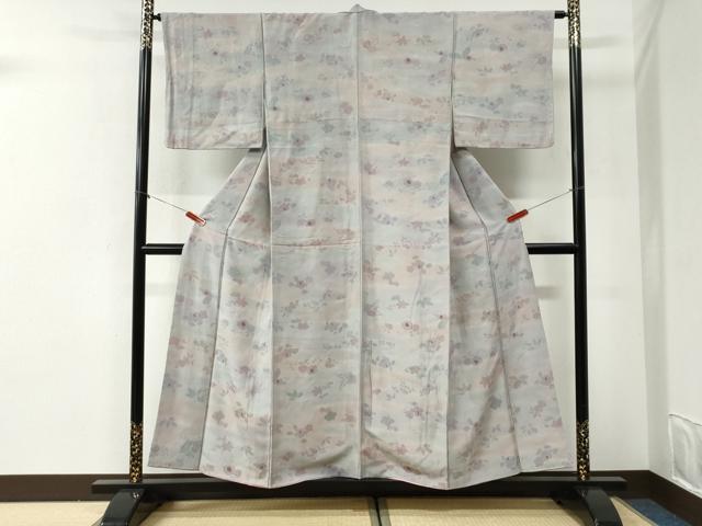 平和屋着物●上質な小紋　辻が花　地紋起こし　暈し染め　正絹　逸品　CABI2529yc