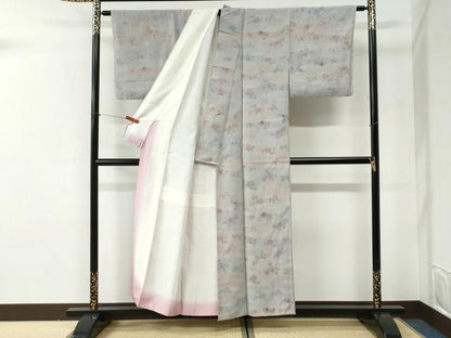 平和屋着物●上質な小紋　辻が花　地紋起こし　暈し染め　正絹　逸品　CABI2529yc
