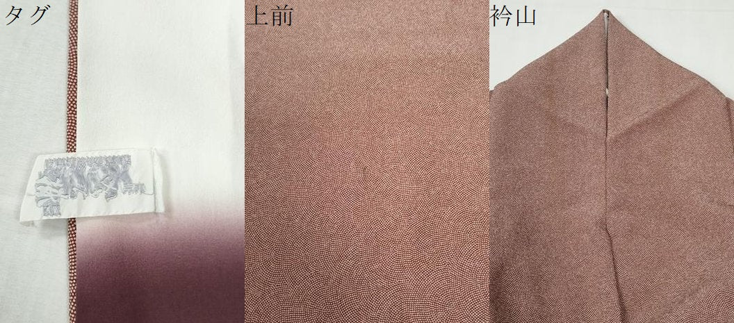 平和屋着物●洗える最高級着物　＜英＞はなぶさ謹製　江戸小紋　鮫小紋柄　CABI2537yc