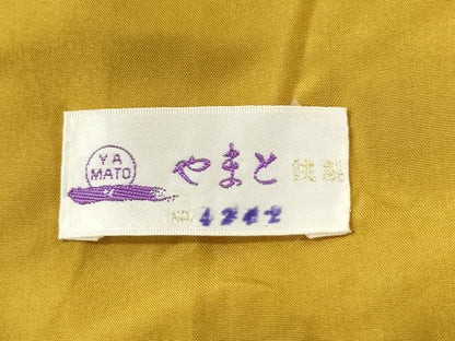 平和屋着物●本場大島紬　葡萄蔦の葉文　やまと誂製　正絹　逸品　CABI2539yc