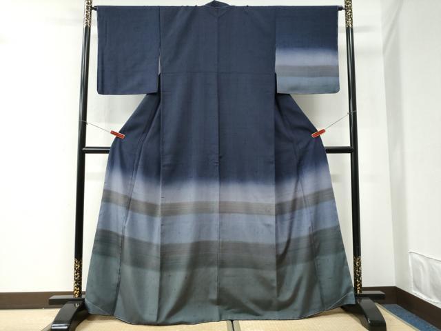 平和屋着物●創業280年　誉田屋源兵衛　訪問着　紬地　霞文　正絹　逸品　未使用　CABI2541yc