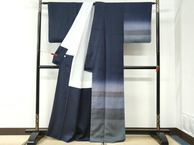 平和屋着物●創業280年　誉田屋源兵衛　訪問着　紬地　霞文　正絹　逸品　未使用　CABI2541yc