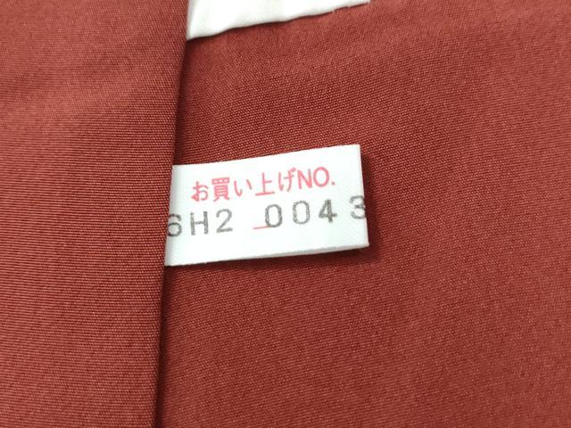 平和屋着物●上質な紬　間道　舞葉文　黒地　正絹　逸品　CABI2548yc