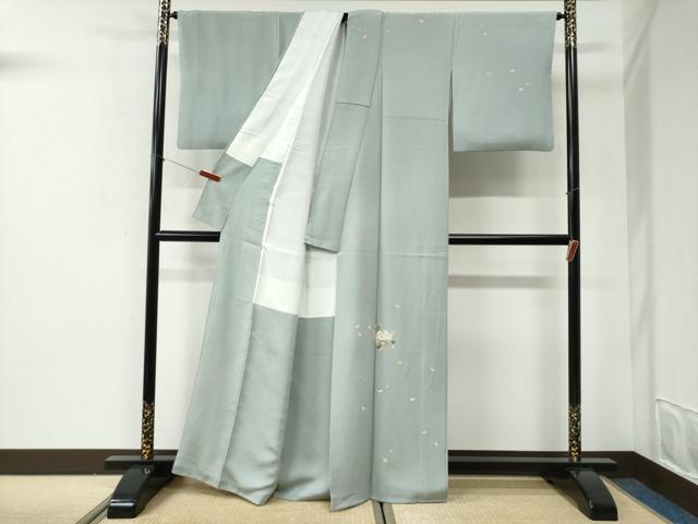 平和屋着物●訪問着　友禅　作家物　舞花文　正絹　逸品　CABI2549yc