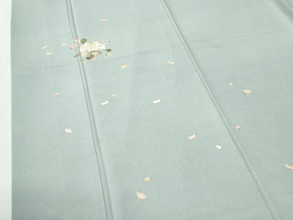 平和屋着物●訪問着　友禅　作家物　舞花文　正絹　逸品　CABI2549yc