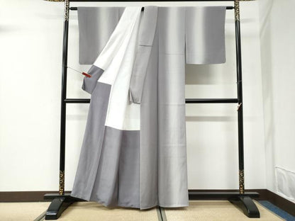 平和屋着物●上質な小紋　霞文　暈し染め　正絹　逸品　未使用　CABI2550yc