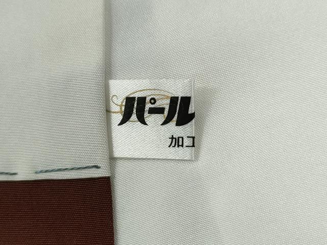 平和屋着物●上質な小紋　縞　鬼しぼ縮緬　正絹　逸品　CABI2551yc
