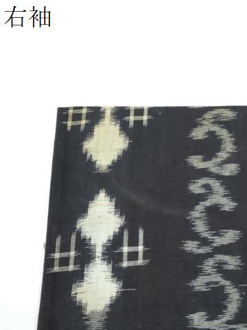 平和屋着物●久留米絣　単衣　吉祥唐草文　綿　逸品　未使用　CABI2552yc