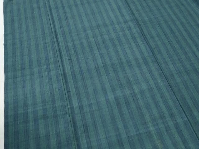 平和屋着物●上質な紬　縞　ロング丈　正絹　逸品　CABI2553yc